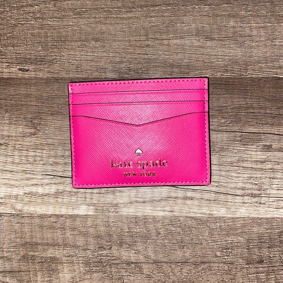 kate spade Handbags - Kate Spade Hot Pink Card Case
